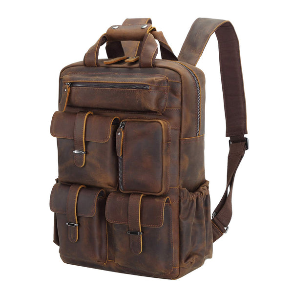 Leather Backpack  LO - 46