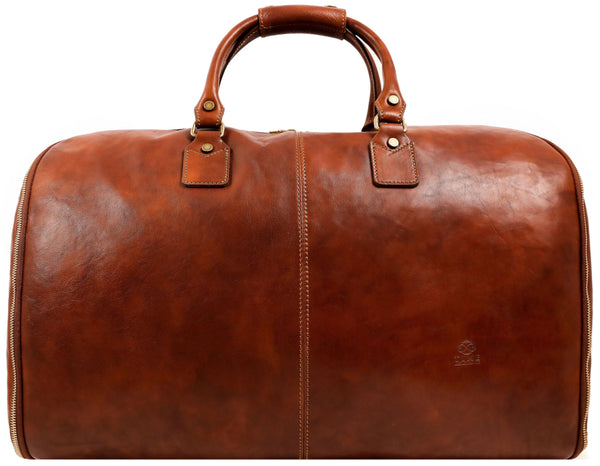 Full Grain Leather Duffle Bag - LO-20