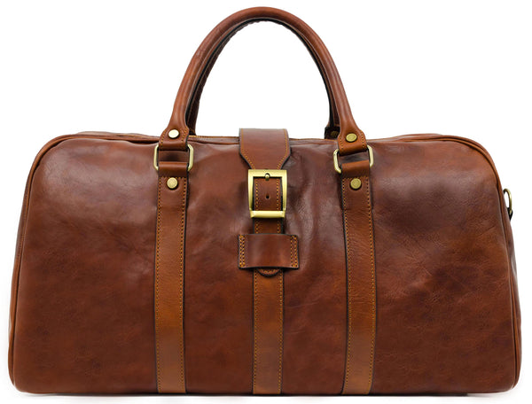 Full Grain Leather Duffle Bag - LO-18