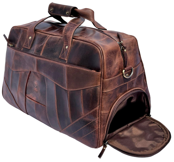 Full Grain Leather Duffle Bag - LO-27