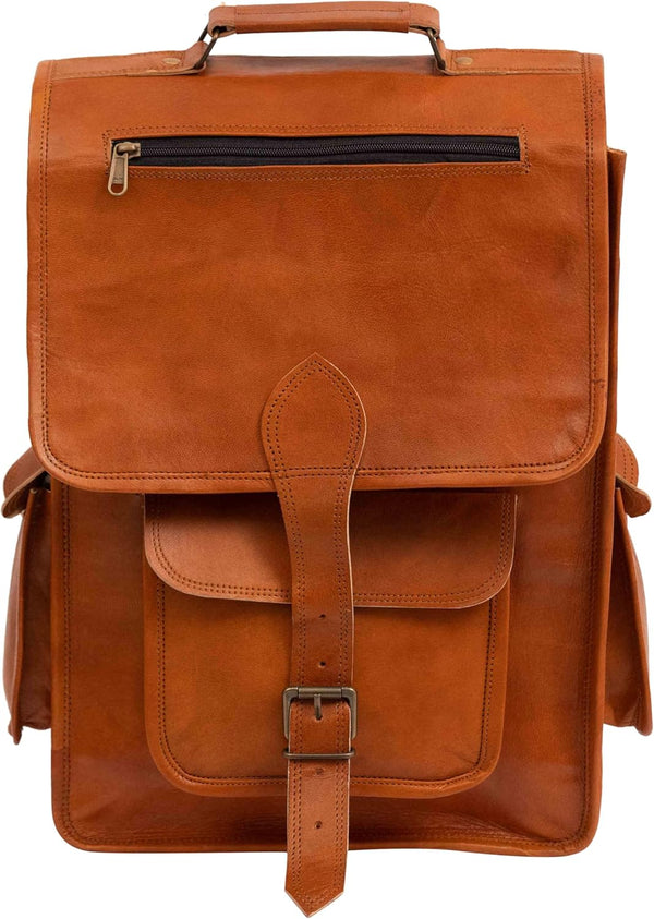 Leather Backpack  LO - 21