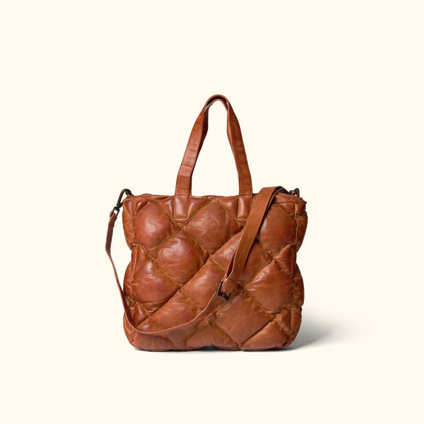 Limited Edition Bridger Leather Tote Small | Vintage Tan