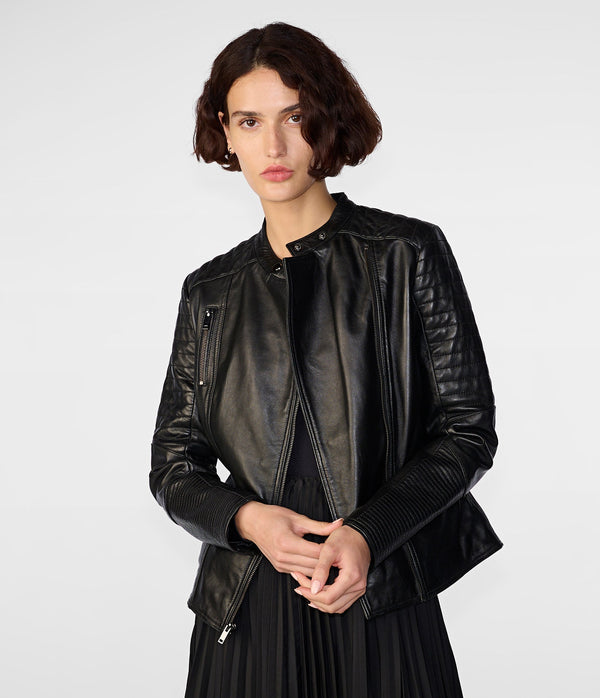 Hadley Quilted Leather Jacket