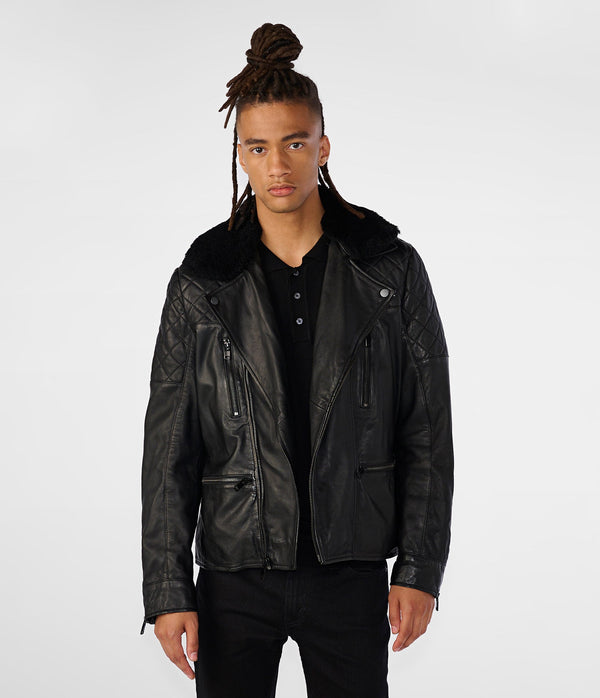 Leo Moto Jacket With Shearling