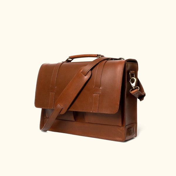 Jefferson Messenger Bag | Mahogany